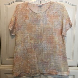 J. Jill Pure Jill Linen Blend Top Size M